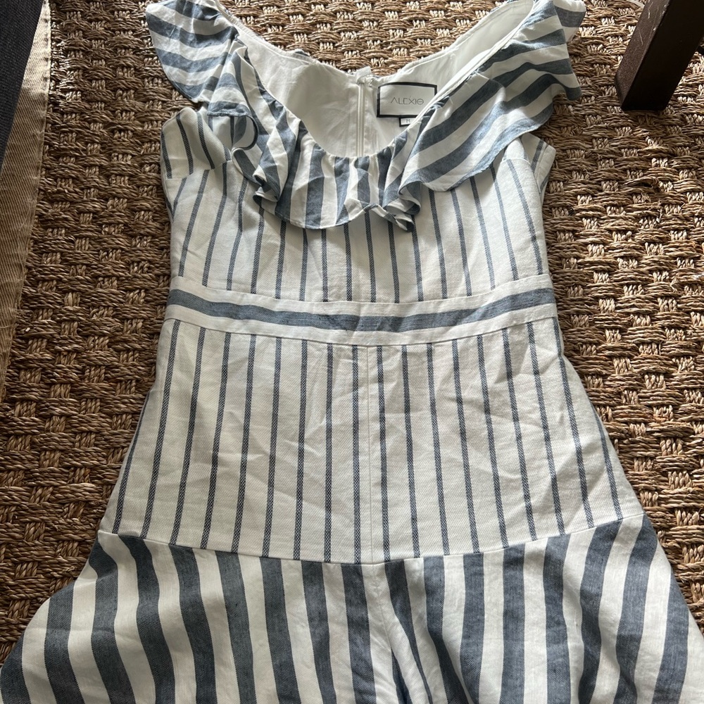 ALDO Kids Striped One Piece - Blue and White